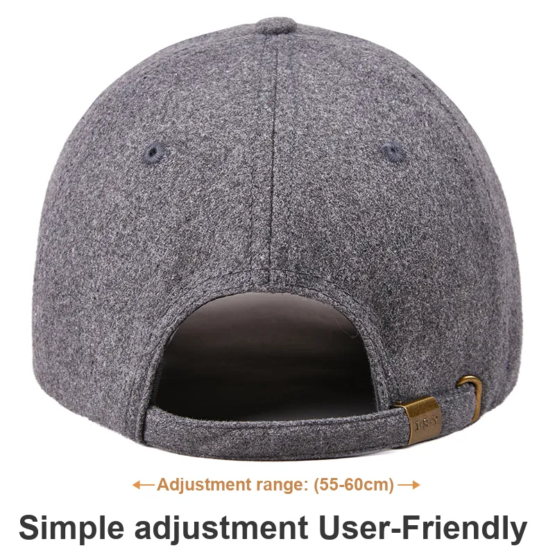 DENSSYNE Woolen Baseball Caps Men's-5