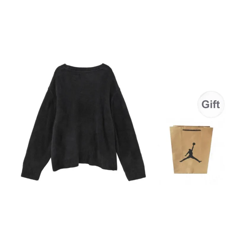 Jordan Flight Heritage Sweater Unisex Black Shopping Bag Included-1