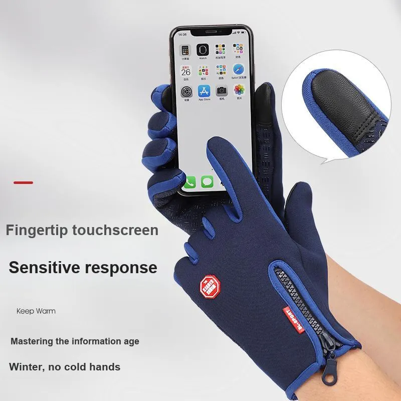 NANJIREN Thin Fleece Gloves Men's-4