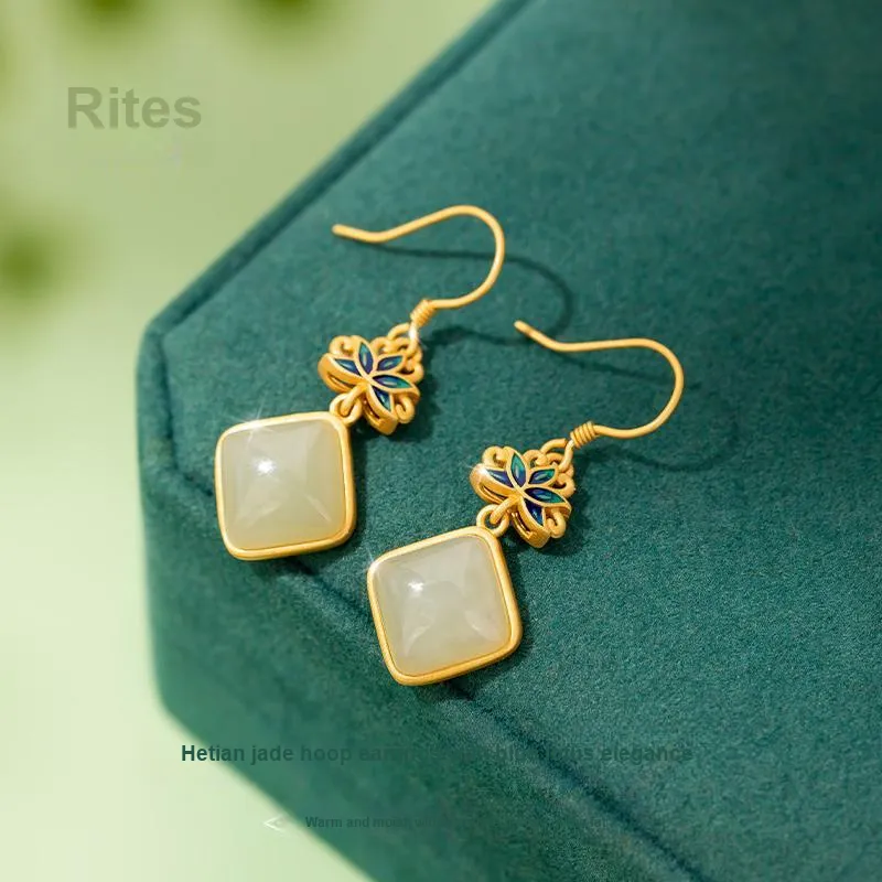 Encounter Gift Earrings Green Jade Women's-2