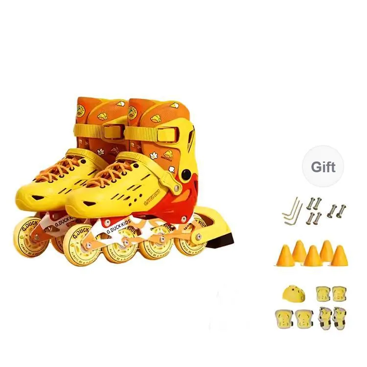 SND x B.Duck Inline Skates Roller Skating Kids' Yellow-1