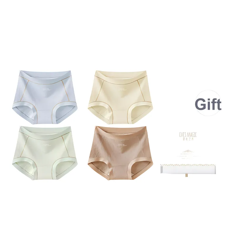 XIA.WA.ZHI.XIU Underpants Women's Shopping Bag 4 Pack-9