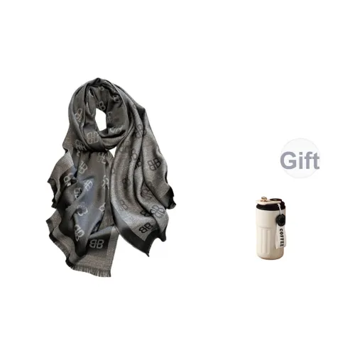 PISHUSHU Полиэстер Трикотаж Шарфы Унисекс