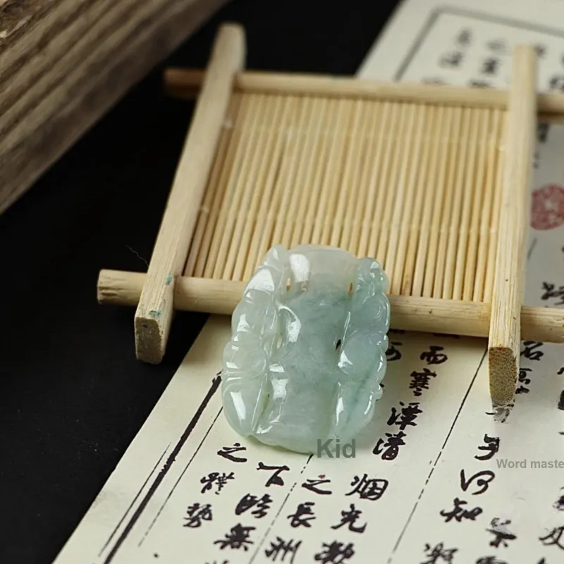South Asia Bean Type Jadeite Pendants Unisex-5