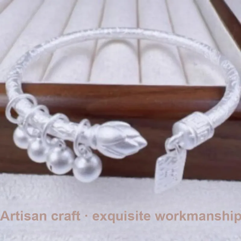 FUYUFU 999 Fine Silver Bangles Women's-2
