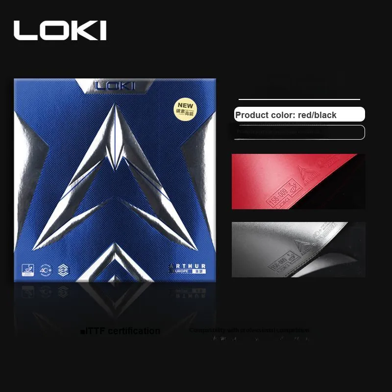 LOKI Arthur Europe Table Tennis Rubbers Sponge, Rubber Inverted Rubber Curved Circle Compatibility Basic, Adults 2.1mm-2