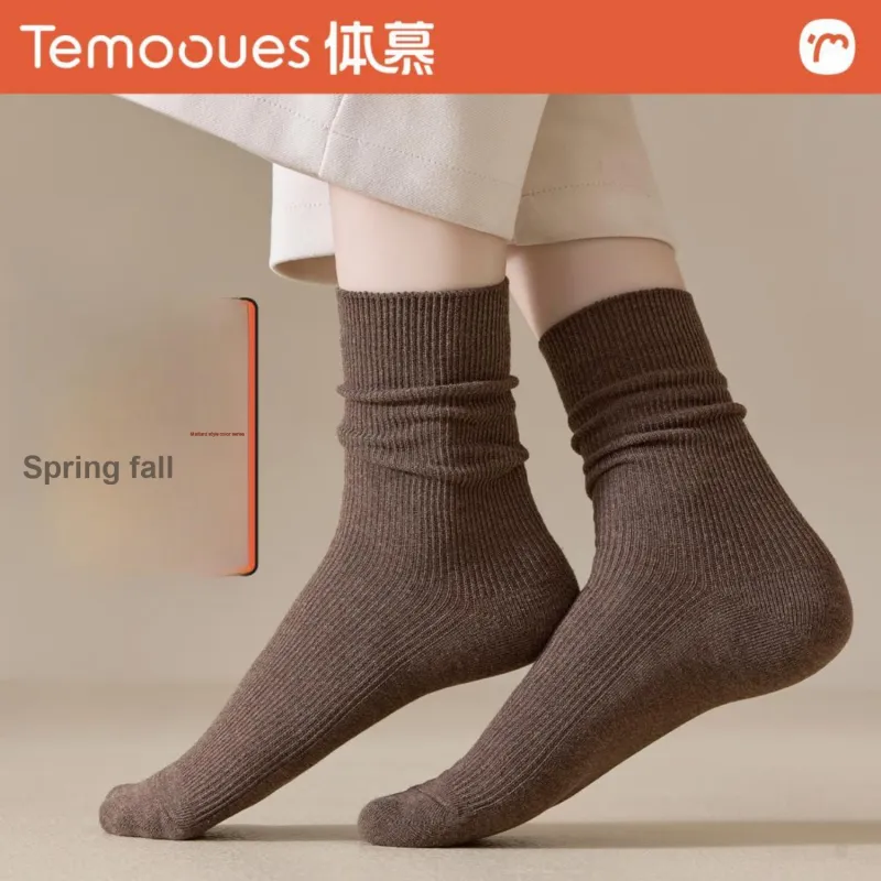 Temooues Mid-Calf Socks Women's Combo Set-20