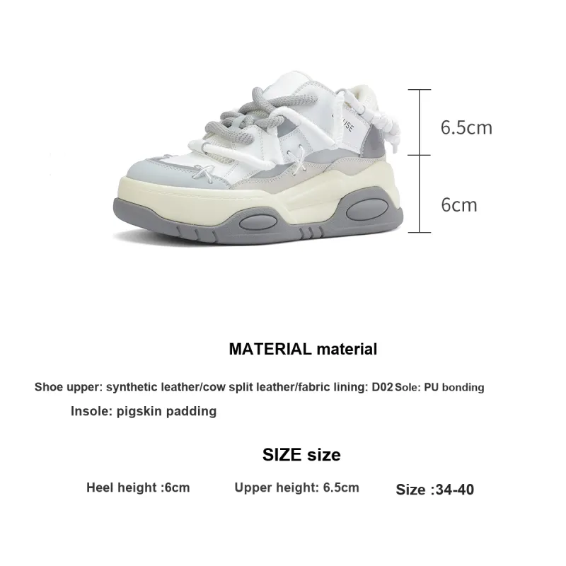 D FUSE SCANDINAVIA Wear Resistant Lightweight Height Increasing Low Top Stylish Skateboarding Shoes Women's-11