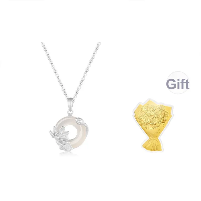 LIU GUI FU JEWELRY Chalcedony Collarbone Chain Women's-14