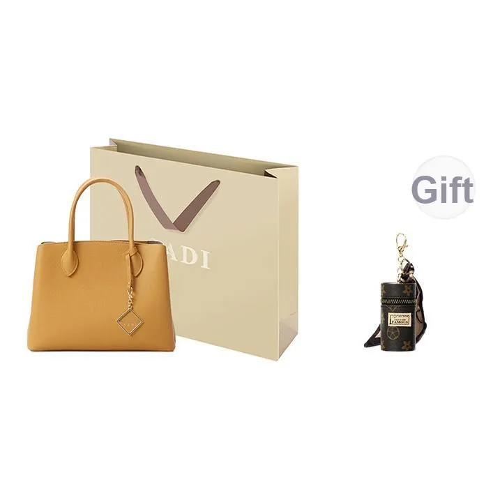 SADI Сумка через плечо из коровьей кожи с тканью женская слоновая серый цвет печенья