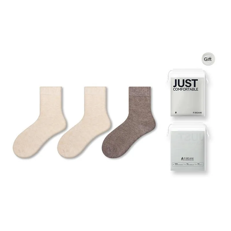 FIRS Mid Calf Socks Men's Shopping Bag 3 Pack-16