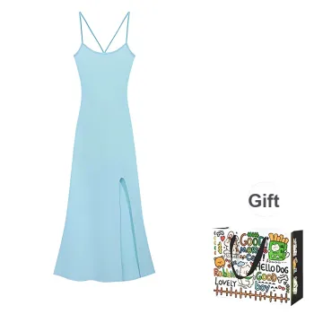 OURUOKE Slip Dresses Women's