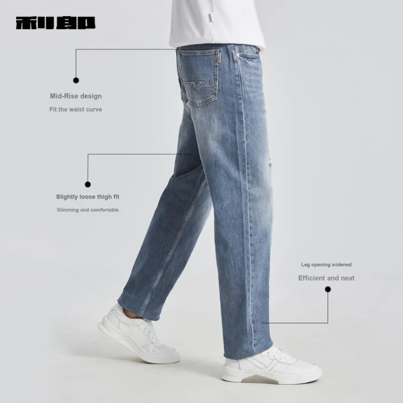LESS IS MORE SS25 Jeans Men's Light Gray-3