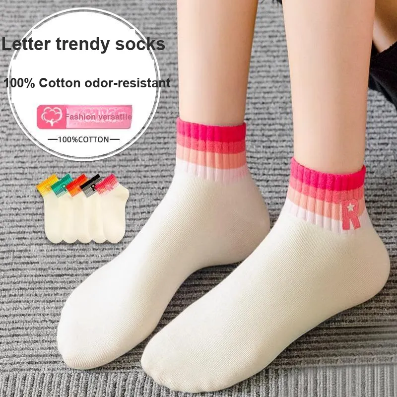 SALOATO Mid Calf Socks Women's 5 Pack-10