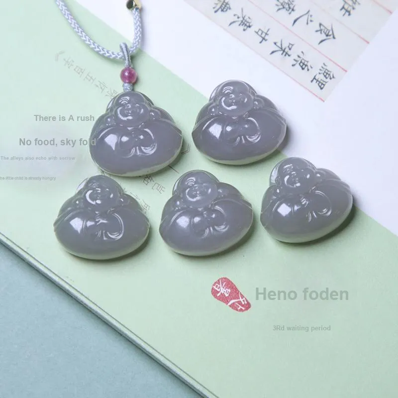Ingenuity Hetian Jade Necklaces Smoky Purple Women's-4