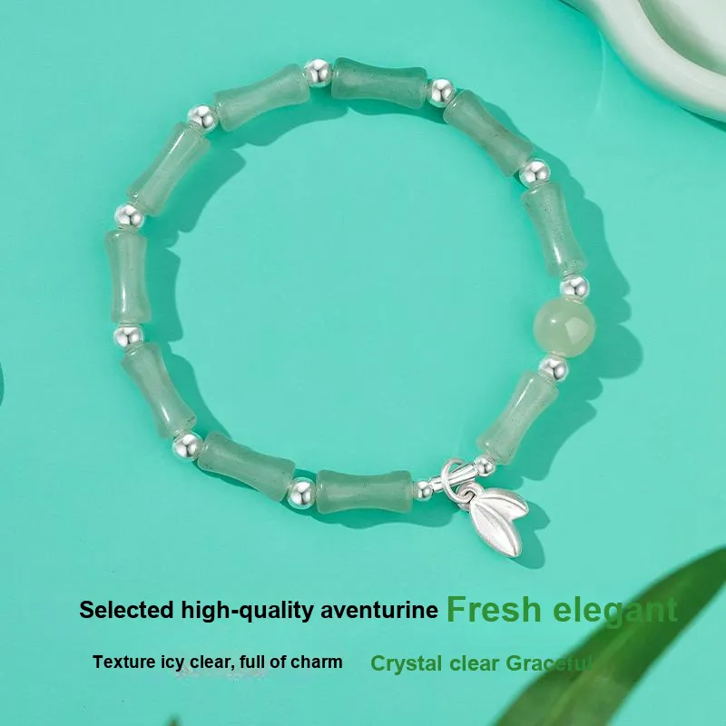 MOLADY Chalcedony Beaded Bracelet Girl Women's-2