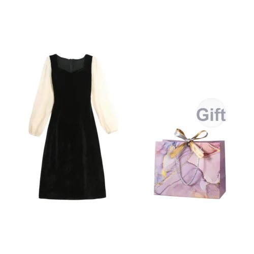 ONNFB Длинное платье с длинными рукавами женское