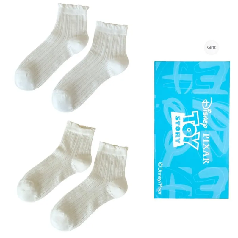 Disney Mid Calf Socks Women's Shopping Bag Combo Set-21