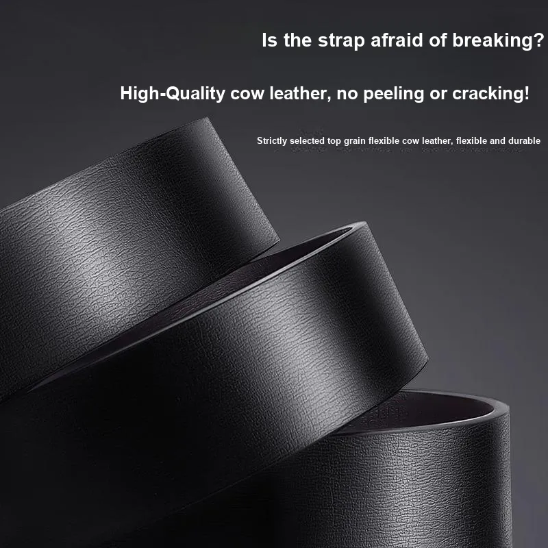 TUCANO Cow Split Leather Belts Men's 3.4cm-2