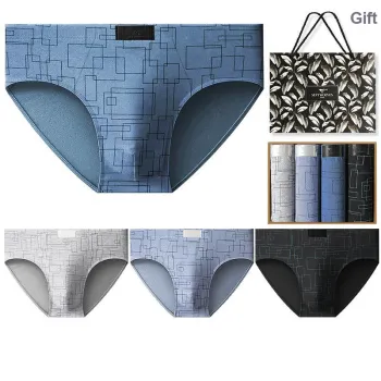 SEPTWOLVES Underpants Men's 4 Pack Gift Box Set+Shopping Bag