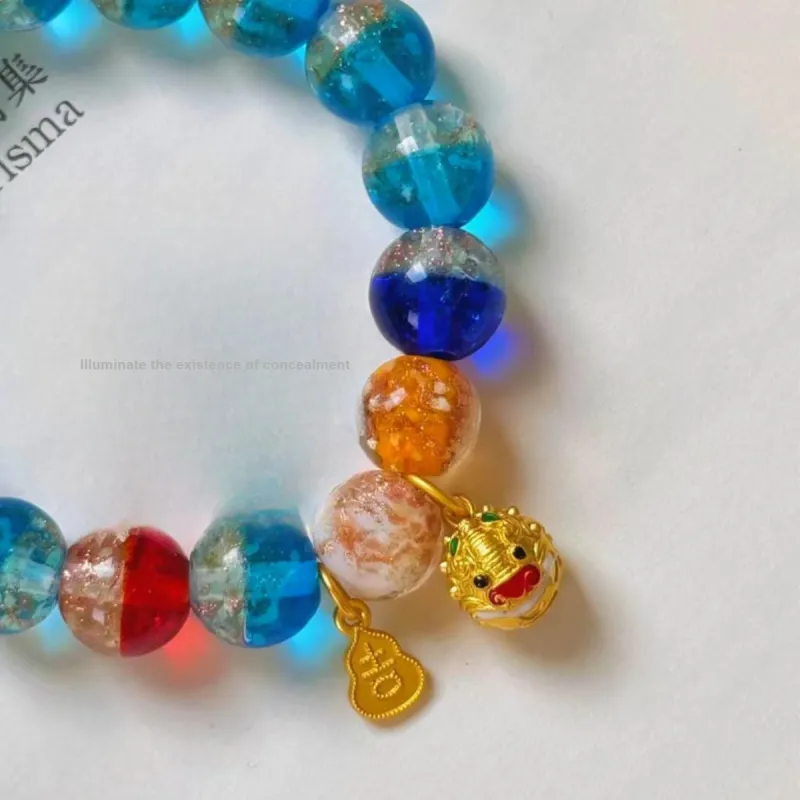 CMFY Colored Glaze Jade Bracelets Unisex-3