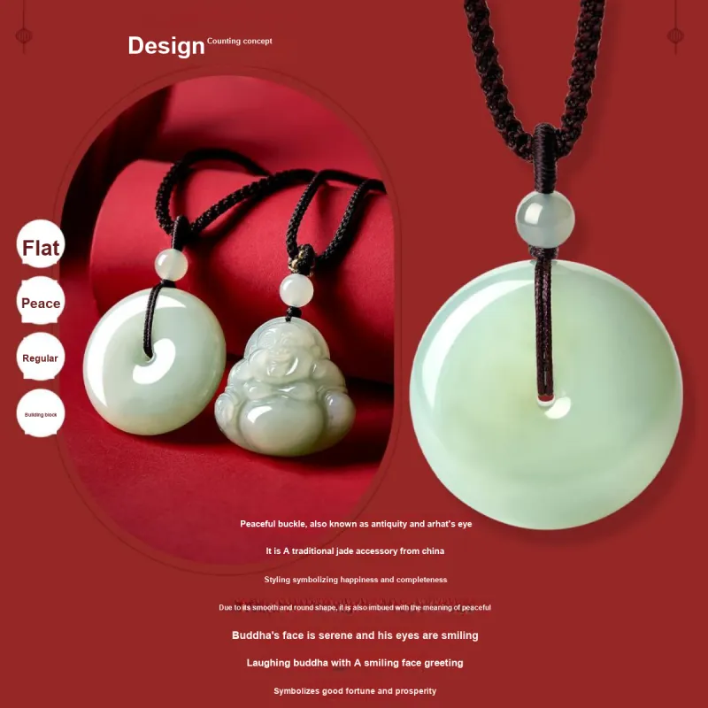 LAOMIAO Pendants Green Jade Women's-2