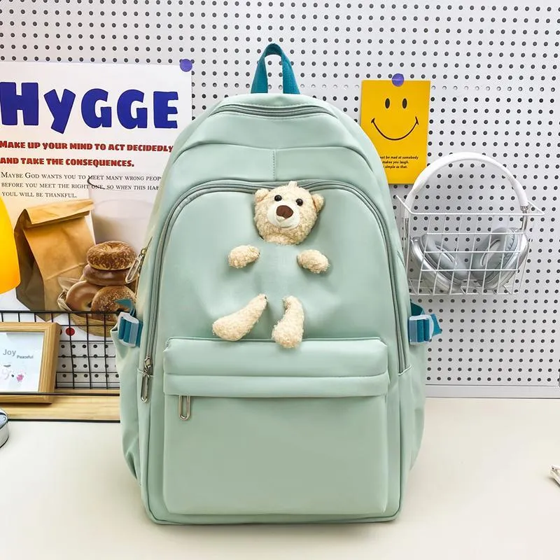 Yalu Nylon Backpack Unisex Multicolor-16