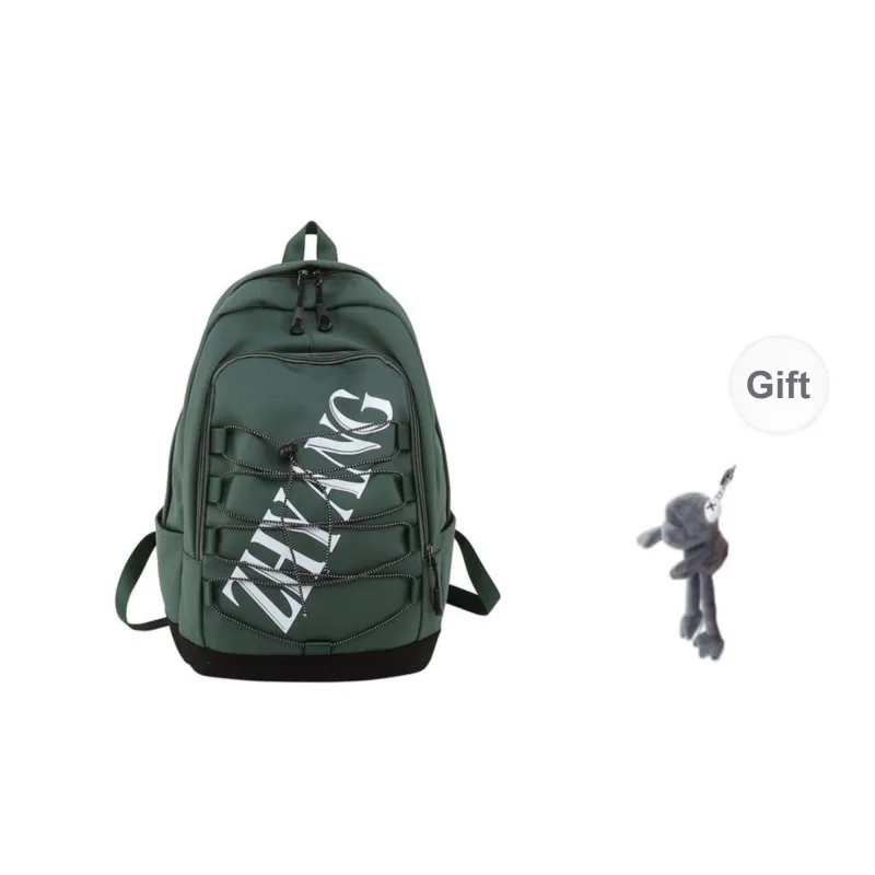 URBAN FOREST Nylon Backpack Unisex Blue/Green/Purple/Black-6