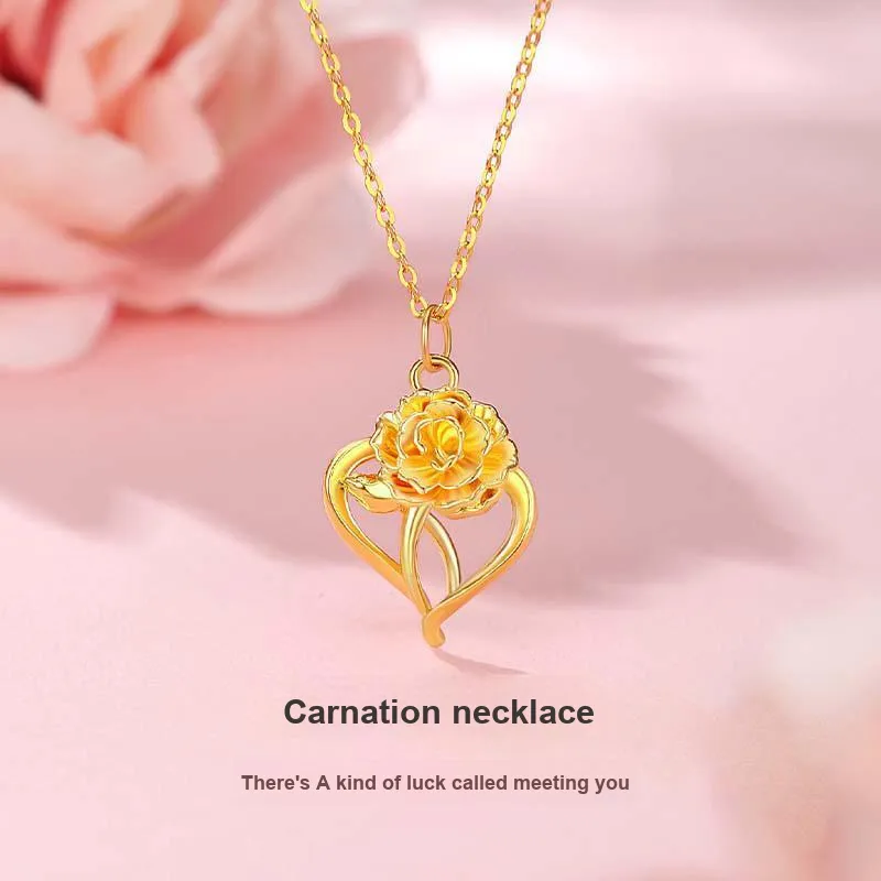 Lao Feng Xiang Silver 990 Necklaces Women's-2