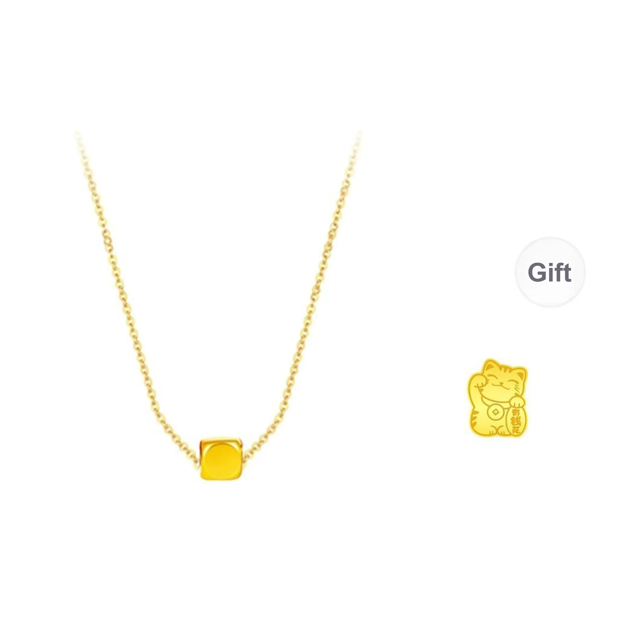 CHINA GOLD Solid Gold Necklaces Women's