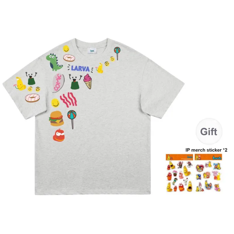 COMIC LARVA T Shirts Unisex-10
