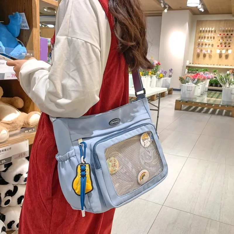Alcohol Dragon Nylon With PVC Shoulder Bag, Crossbody Bag Unisex-1