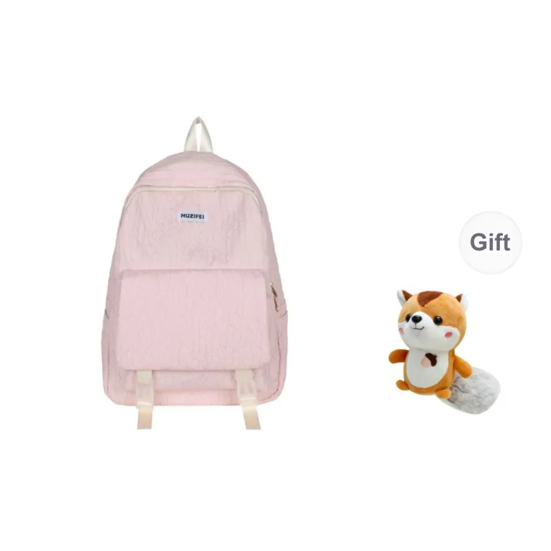 URBAN FOREST Polyester Backpack Unisex Sky Blue/Yellow/Green/Pink/Black-16