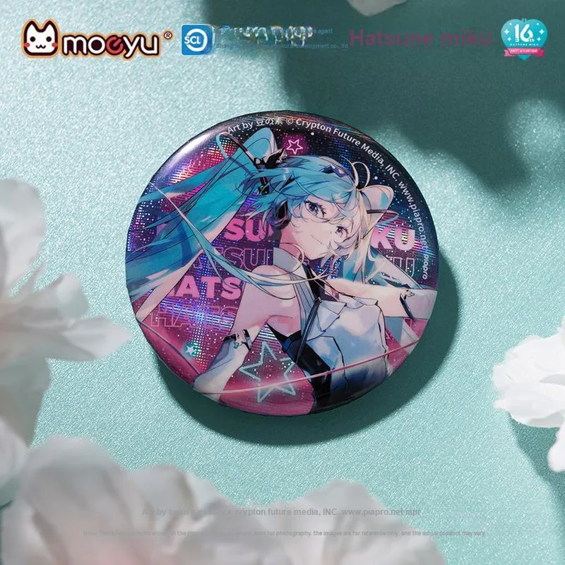 MOEYU Hatsune Miku Badge Miku Tinplate Commemoration Badge Anime Collection Badges-38