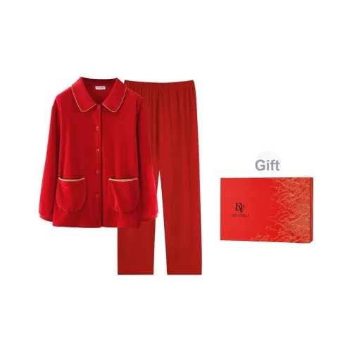 DV Красный Женские Подарочные Наборы Пижам