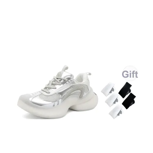 QDML Износостойкие противоскользящие кроссовки с толстой подошвой Унисекс