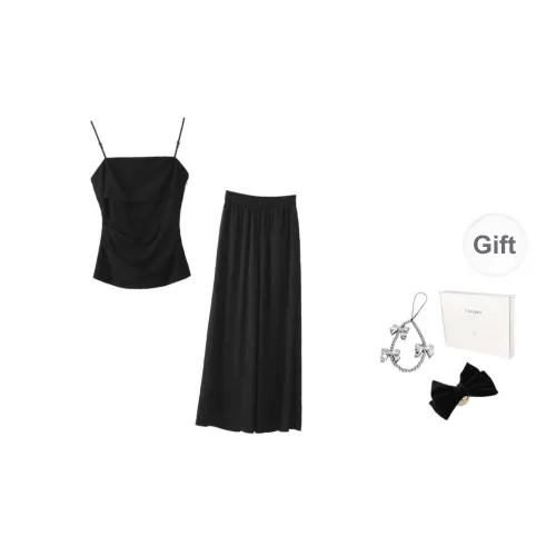 Fstudio Korean Style Casual Camisole Top Pants Suit Women's