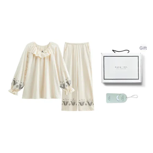 XUANZHITING Пижамный комплект женский Gift Box Set Абрикос