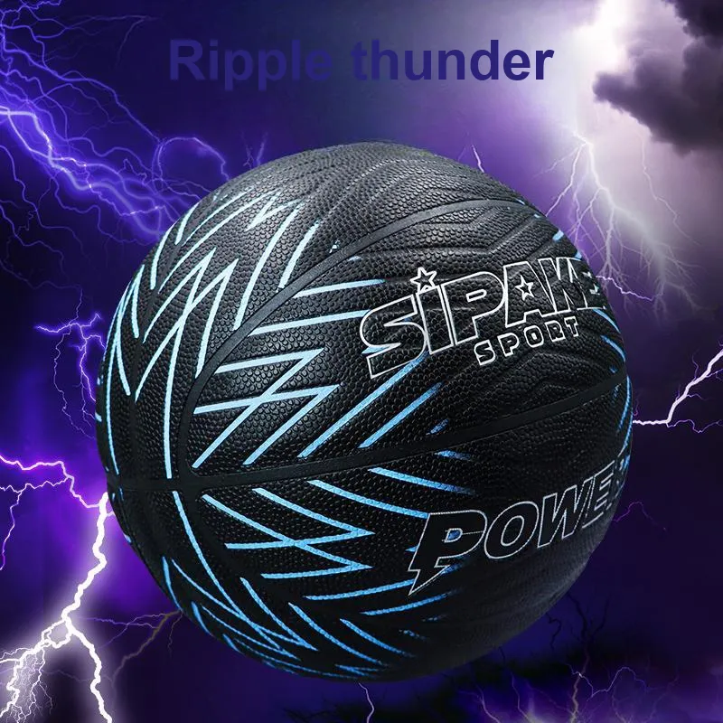 SIPAKESPORT PU Basketball Black Size 7 Training Unisex-4
