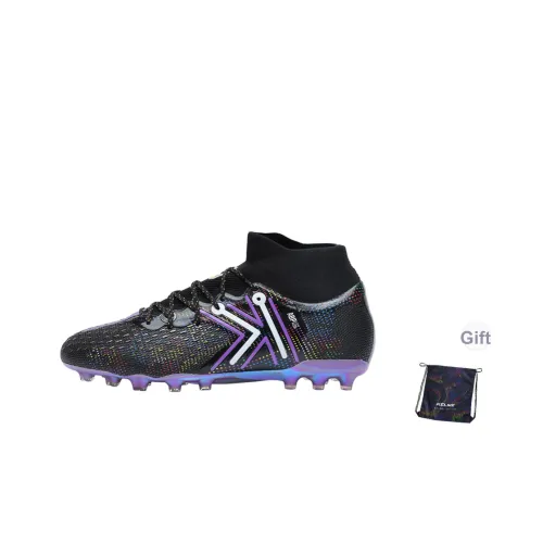 KELME Устойчивые к истиранию Поддержка Отскок Sub Топ Футбольные бутсы Унисекс Черный Фиолетовый