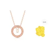 Knight Interlocking Circle Necklace-Women's