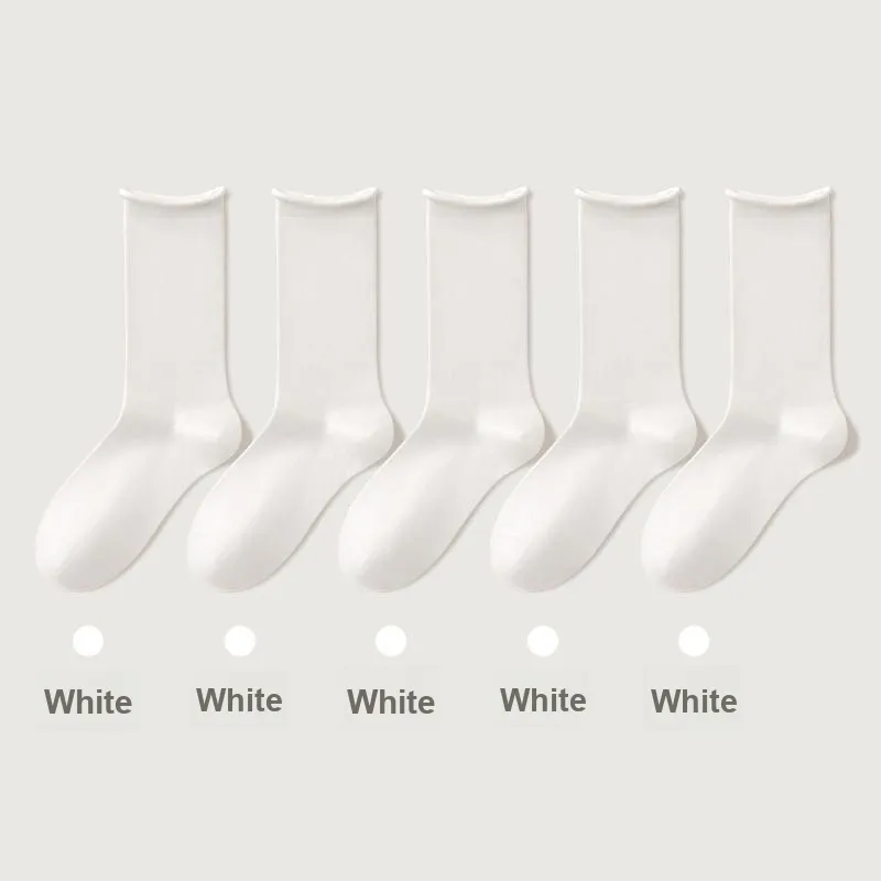B&C.Room Mid Calf Socks Fall Winter Women's 5 Pack-2