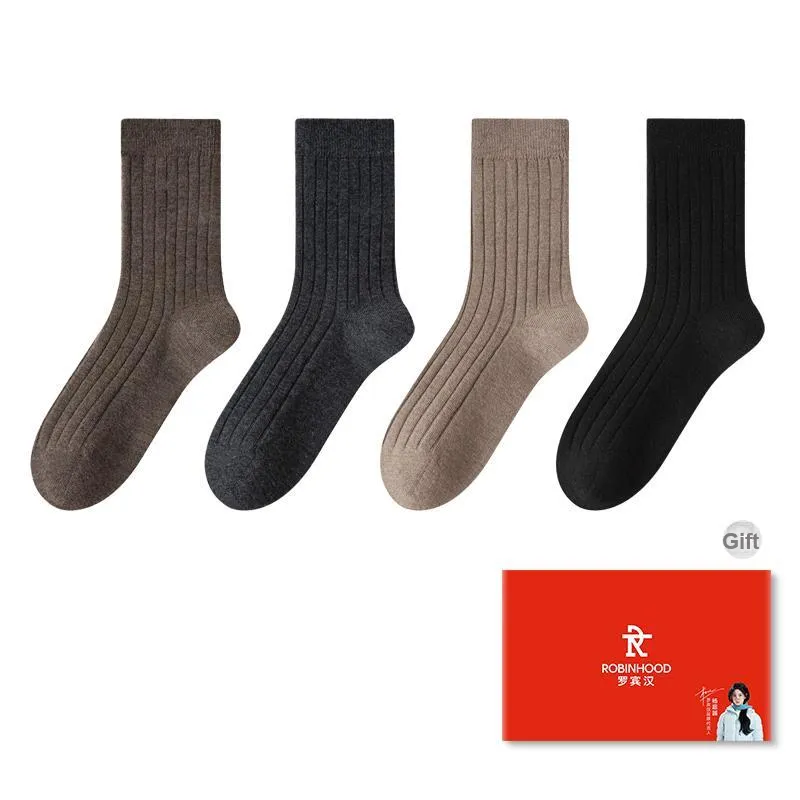 ROBINHOOD Mid Calf Socks Women's Box 4 Pack-5