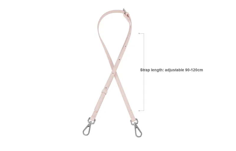 Lan Bao Fan Microfiber Bag Strap Women's Pink, White-1