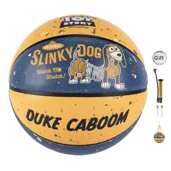 MESUCA x Disney Toy Story Series PU Basketball Blue Yellow Size 7 Training Unisex