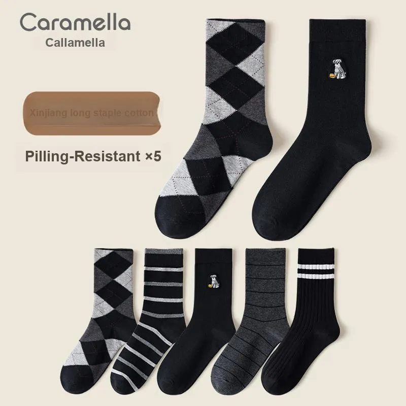 Caramella Mid Calf Socks Men's 5 Pack-8