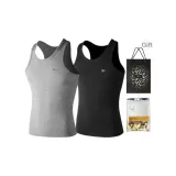 Fits Well 2 Pack (Black+Heather Gray) 2 Pcs, Easy to Wash!