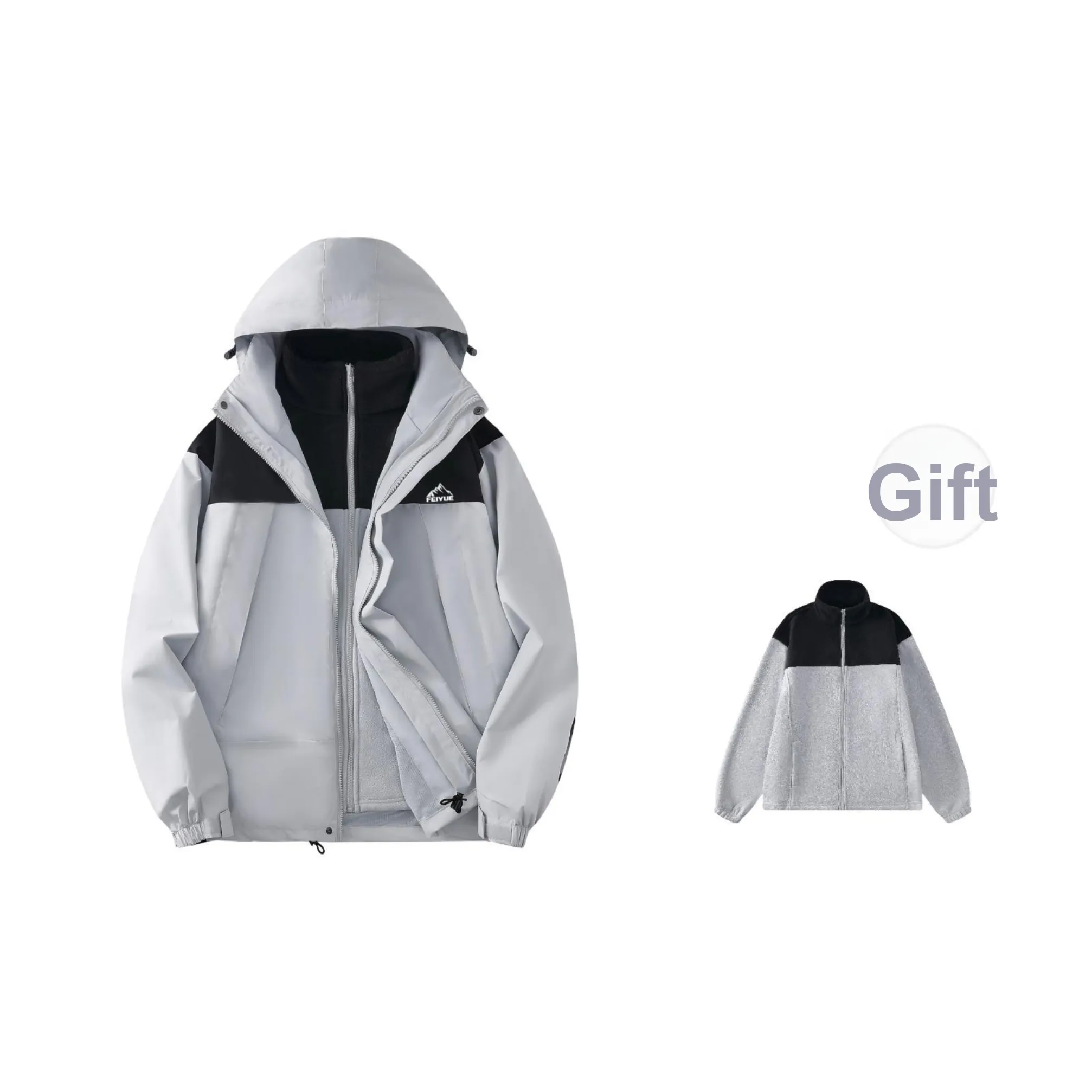 Feiyue Waterproof And Windproof To Keep Warm Windbreaker Jacket Unisex