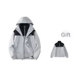 Gray White (3-in-1, Comes with Thickened and Fleece-Lined Liner)