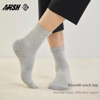 AFISH Mid-Calf Socks Men's Shopping Bag 4 Pack